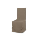 Housse chaise panama taupe 37x50