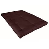 Matelas futon chocolat en coton 140x200