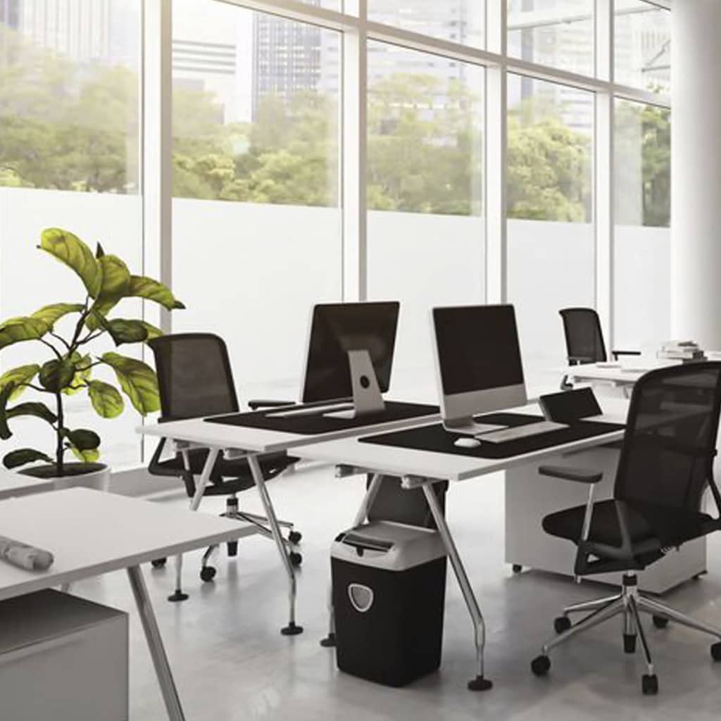 EasyProtec Film de fenêtre permanent dépoli 90x250 cm Gris