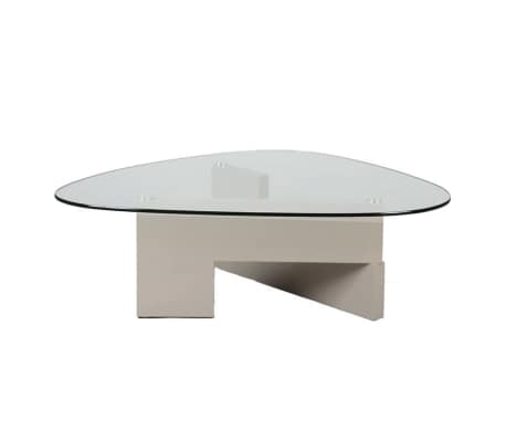 Table Basse Verre Et Bois Gambetta L 127 X L 91 X H 40 Vidaxl Fr