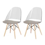 Lot 2 chaises transparentes by Lodovico Bernardi - ANNIE