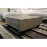 Table basse en béton avec roulettes - GREY