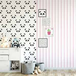 Fabulous World Tapetai Stripes, baltos ir rožinės spalvos, 67103-4