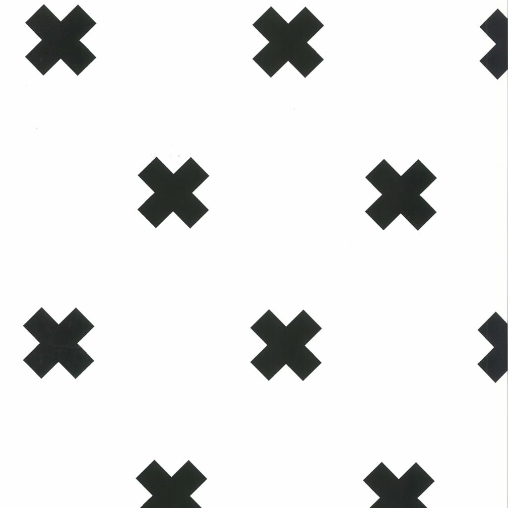 Noordwand Tapet „Fabulous World Cross”, alb și negru