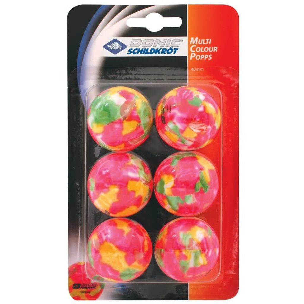 Donic Schildkröt tafeltennisballen 6 stuks multicolor