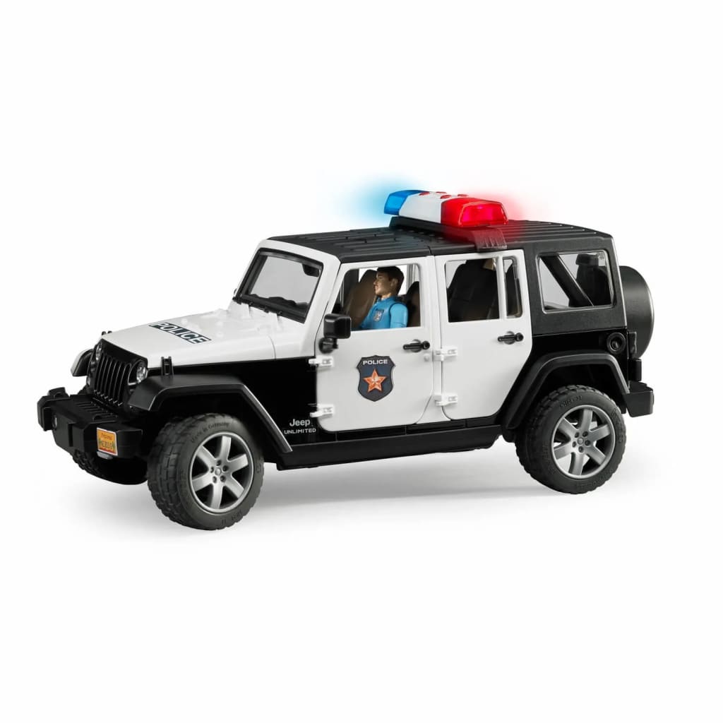 Bruder Politie Jeep met politieagent ( blanke huidskleur )en access