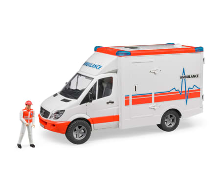 bruder 02536 mb sprinter ambulance with driver