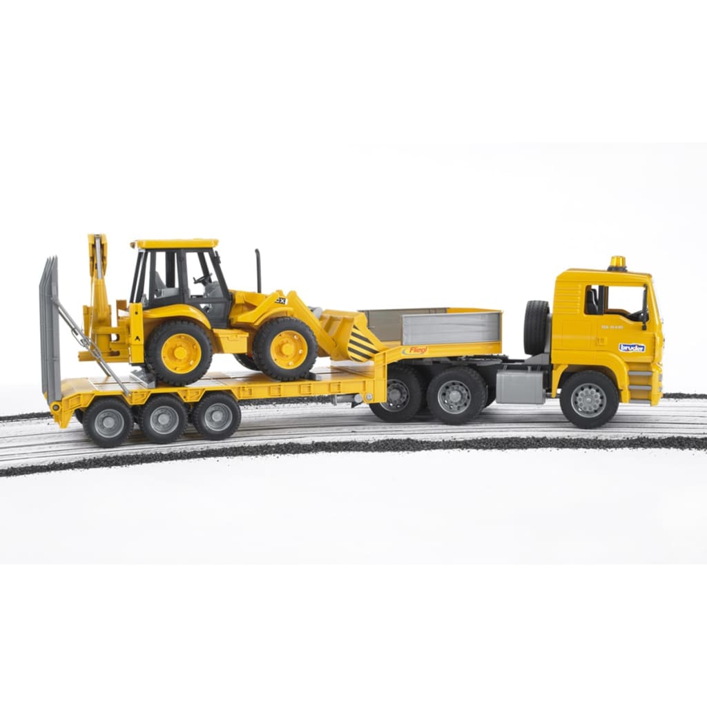 

Bruder Vrachtwagen met dieplader en graafmachine MAN TGA 1:16 02776