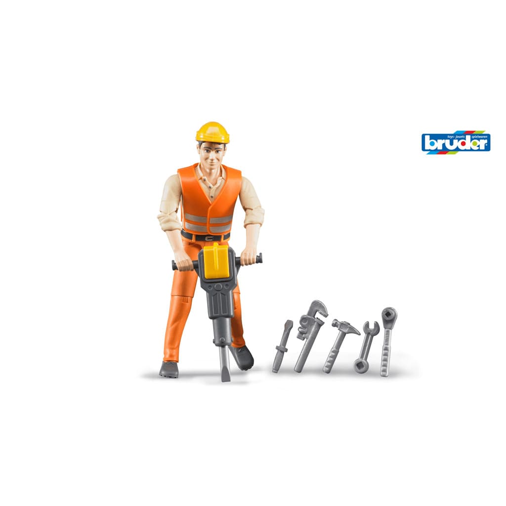 Afbeelding Bruder Construction worker with accessories door Vidaxl.nl