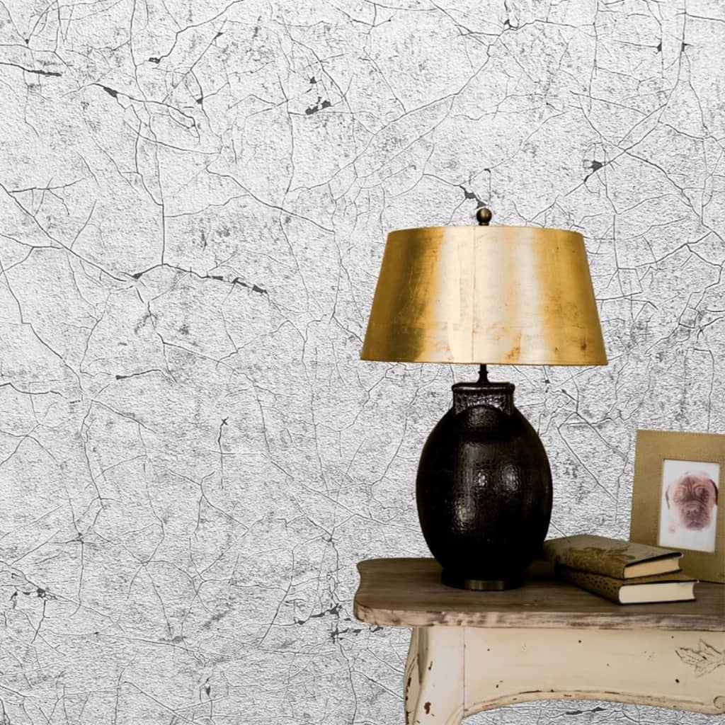 Noordwand Tapet ”Vintage Deluxe Stucco Crackle”, gri
