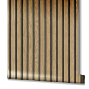 Noordwand Ταπετσαρία Botanica Wooden Slats Καφέ και Δρυς