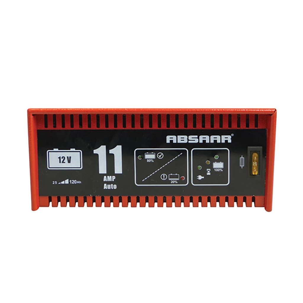 

Absaar acculader 12 Volt 25-120 Ah 11 Ampère rood