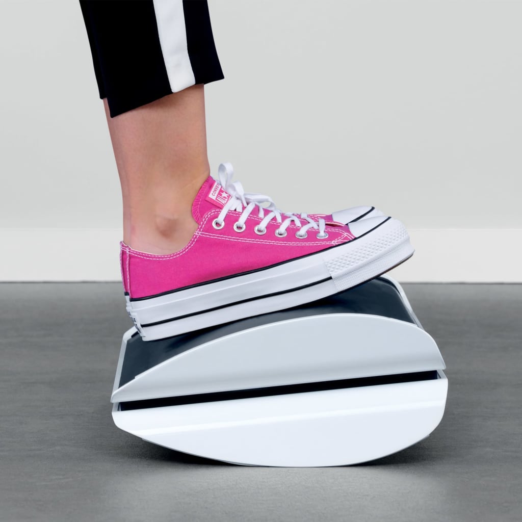 Leitz ergonomisk fodstøtte Ergo WOW justerbar sort og hvid