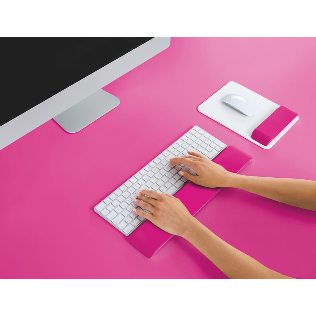 Leitz Polssteun voor toetsenbord Ergo WOW verstelbaar roze