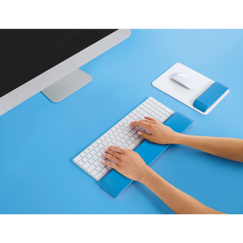 Leitz justerbar håndledsstøtte til tastatur Ergo WOW blå