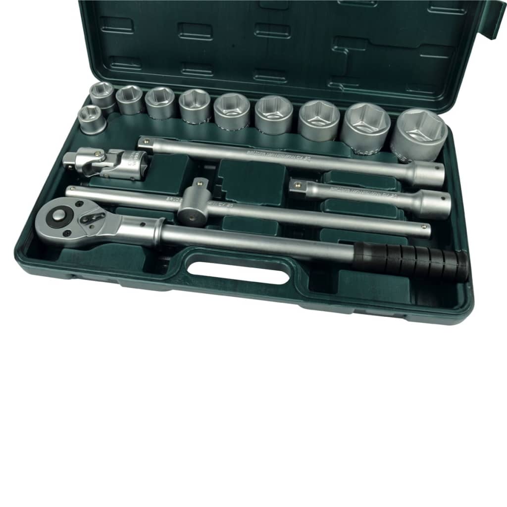 Brüder Mannesmann 15 Piece Socket and Ratchet Spanner Set 3/4″ 2065