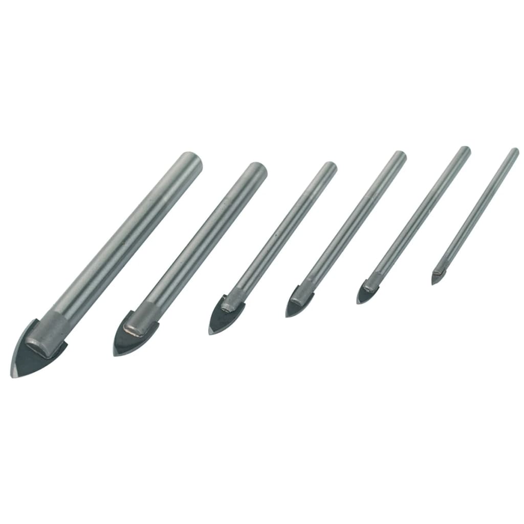 

Brüder Mannesmann Glasborenset staal 6-delig 54806