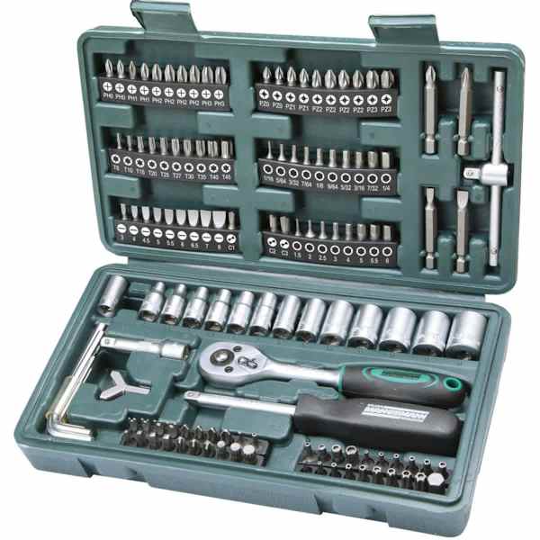 Br&uuml;der Mannesmann 130-osaline otsaku ja pesa komplekt 53255