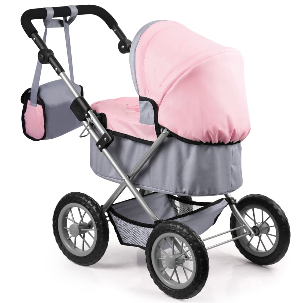 

Bayer poppenwagen Trendy grijs/roze 67 cm