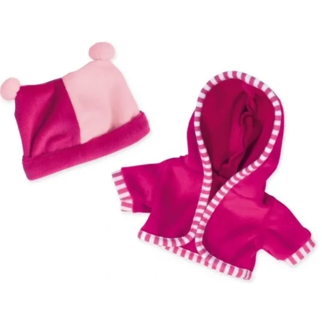 Afbeelding Bayer vest met muts babypop 20 cm roze door Vidaxl.nl