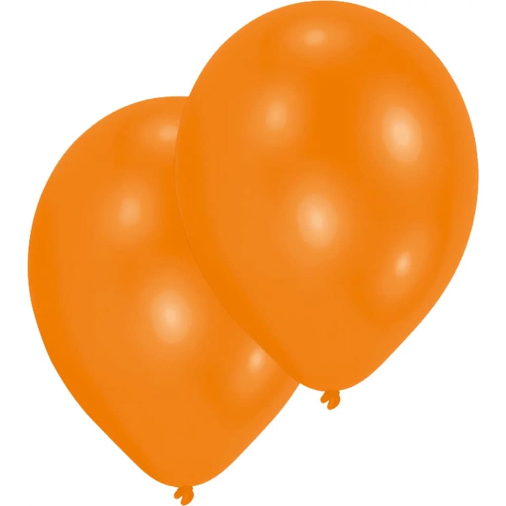 Amscan ballonnen oranje 10 stuks 25 cm