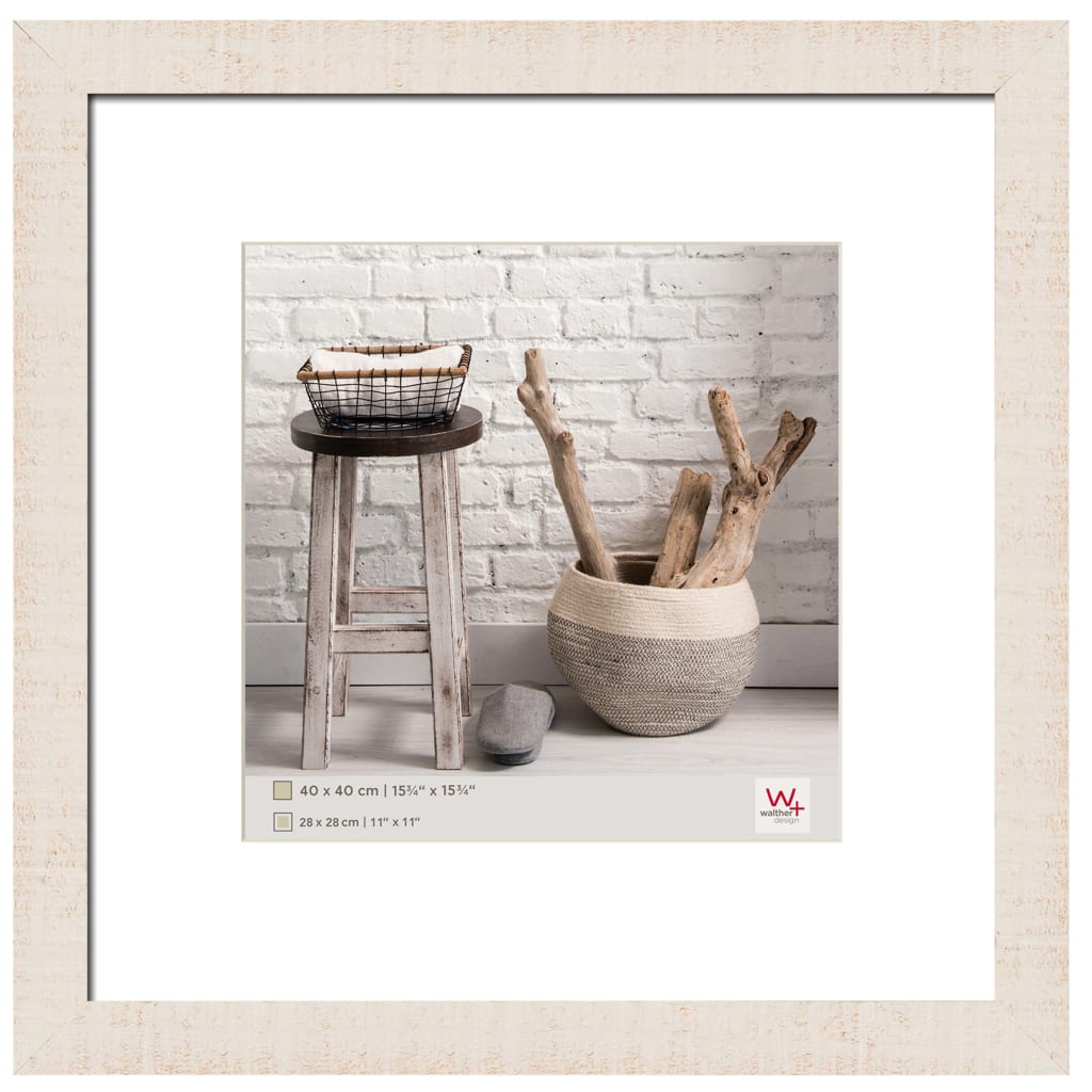Walther Design Cornice per Foto Home 40x40 cm Bianco