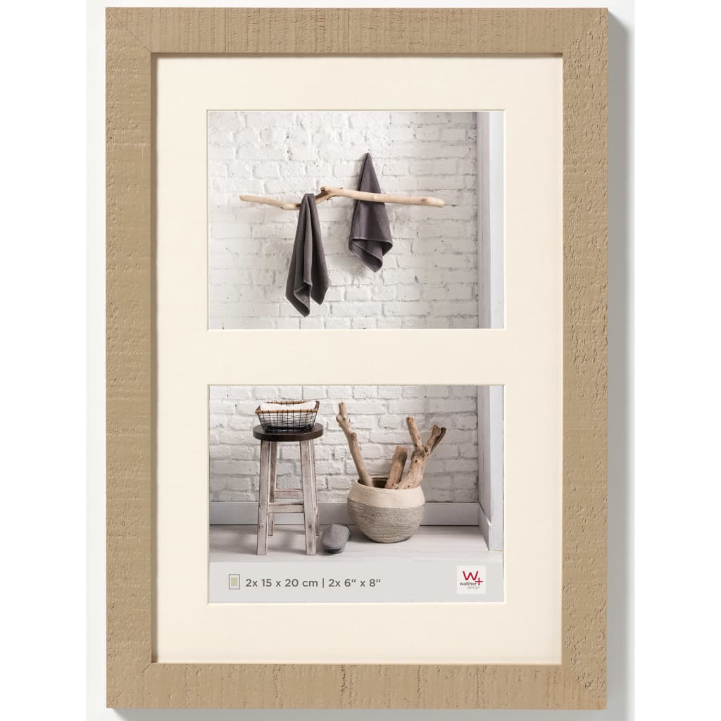 

Walther Design Fotolijst Home 2x 15x20 cm bruin