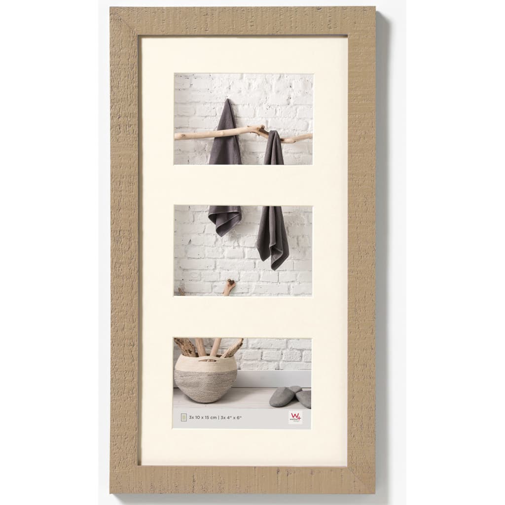 

Walther Design Fotolijst Home 3x 10x15 cm bruin