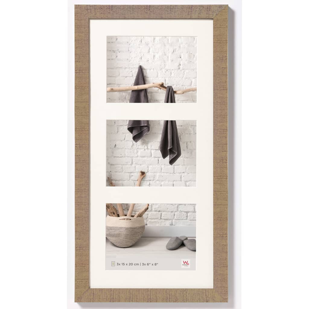 Walther Design fotorámeček Home 3x15x20 cm hnědý