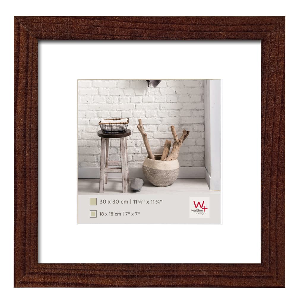 

Walther Design Fotolijst Home 30x30 cm walnootkleurig