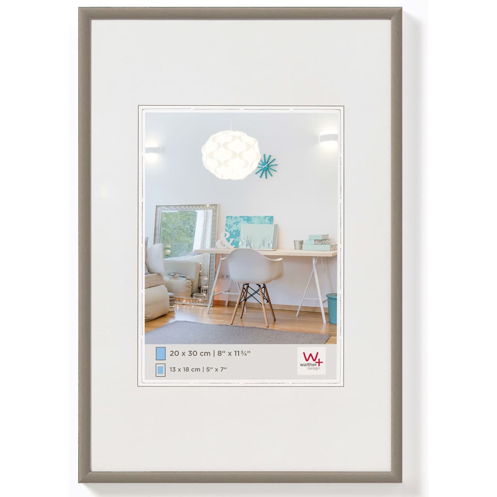 

Walther Design Fotolijst New Lifestyle 50x60 cm staalkleurig