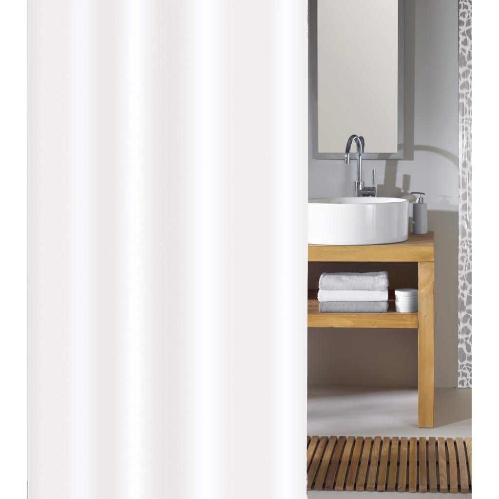 430282 Kleine Wolke Shower Curtain ”Phoenix” 120×200 cm White