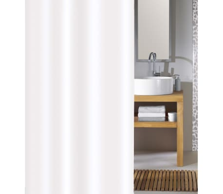 430282 Kleine Wolke Shower Curtain "Phoenix" 120x200 cm White