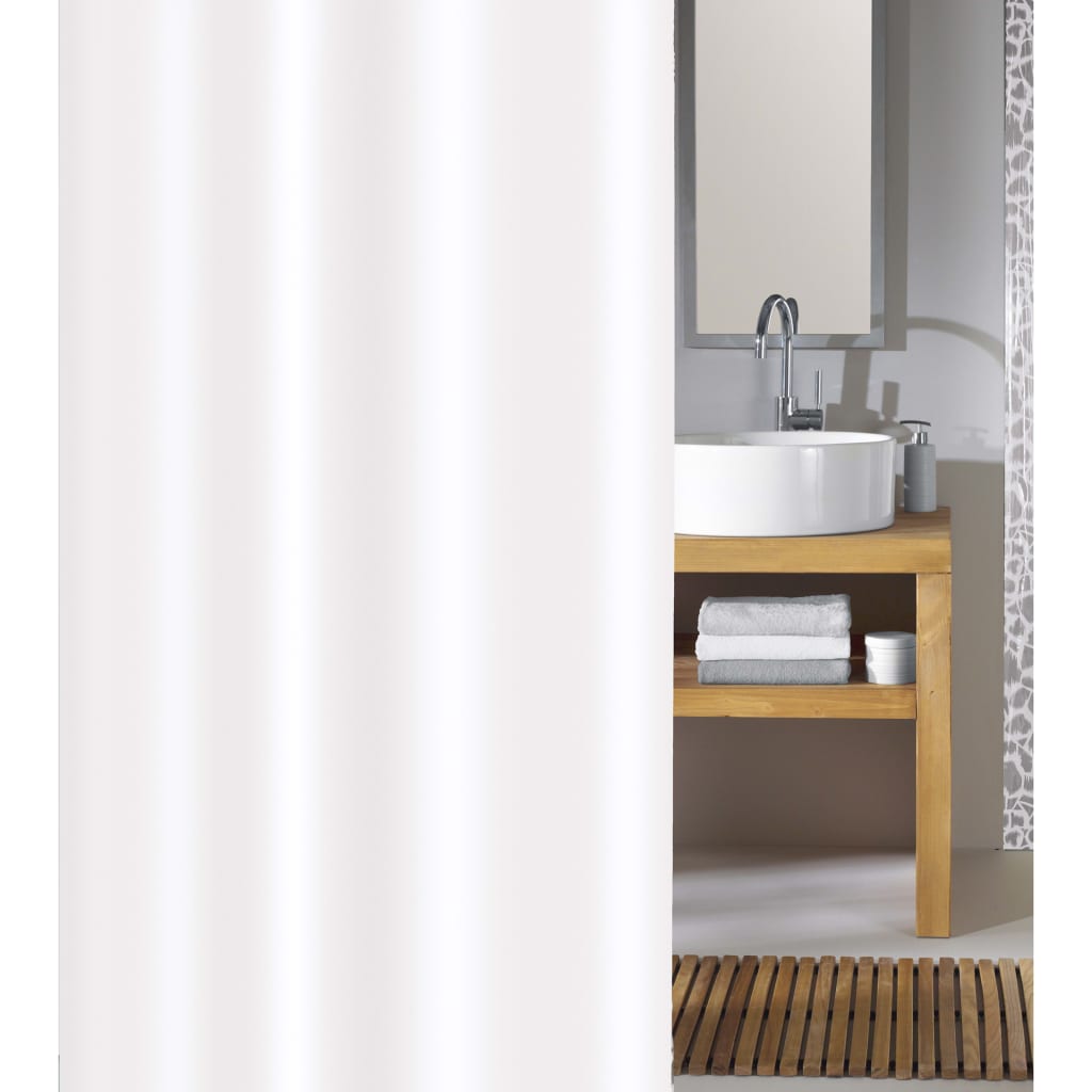 430283 Kleine Wolke Shower Curtain ”Phoenix” 180×200 cm White
