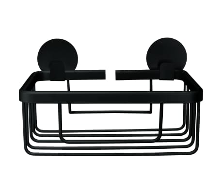 Kleine Wolke Shower Rack Rectangular Rocco Black