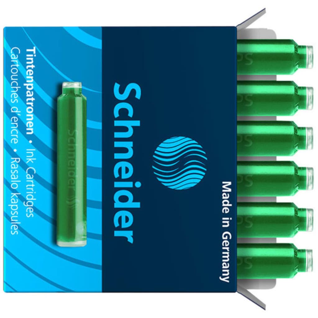 Afbeelding Schneider Inktpatronen doos a 6 stuks groen door Vidaxl.nl