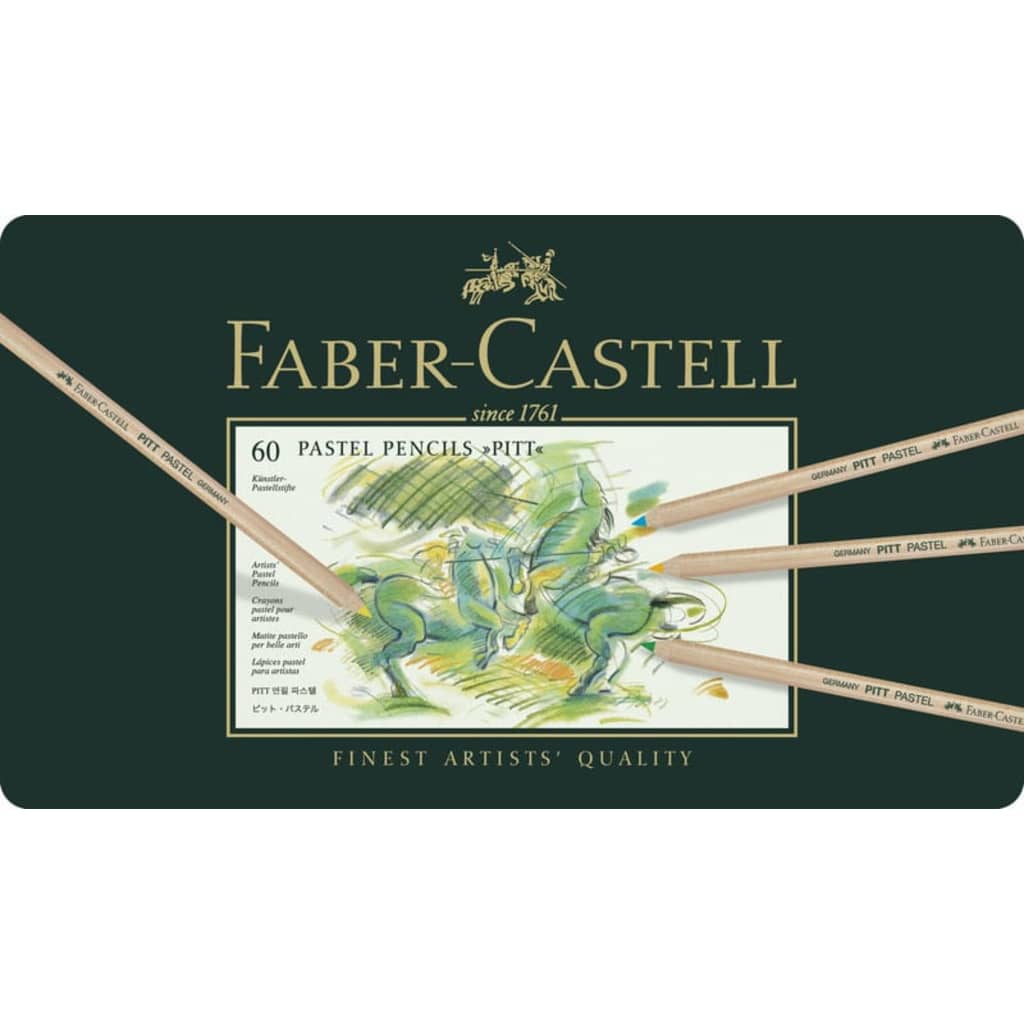 Afbeelding Faber-Castell Pastelpotlood Pitt metalen etui a 60 stuks door Vidaxl.nl