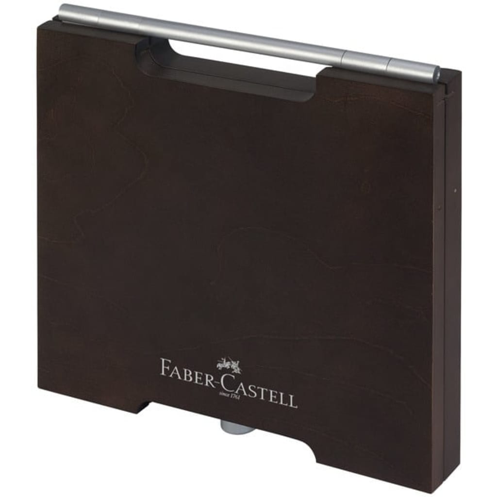 Faber Castell Potlood Faber-Castell Pitt Monochromos Artist set houten koffer