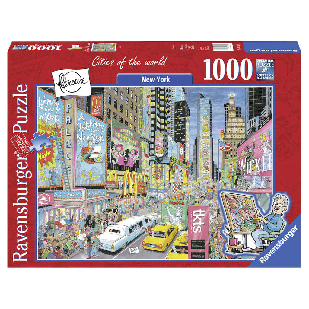 Afbeelding Puzzel Fleroux - New York, Cities Of The World 1000 Stukjes door Vidaxl.nl