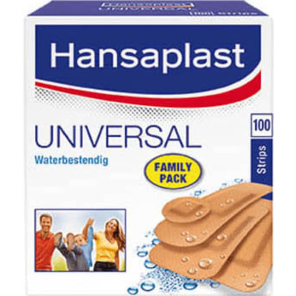 Hansaplast Universal Pleisters - Family Pack 100 Strips