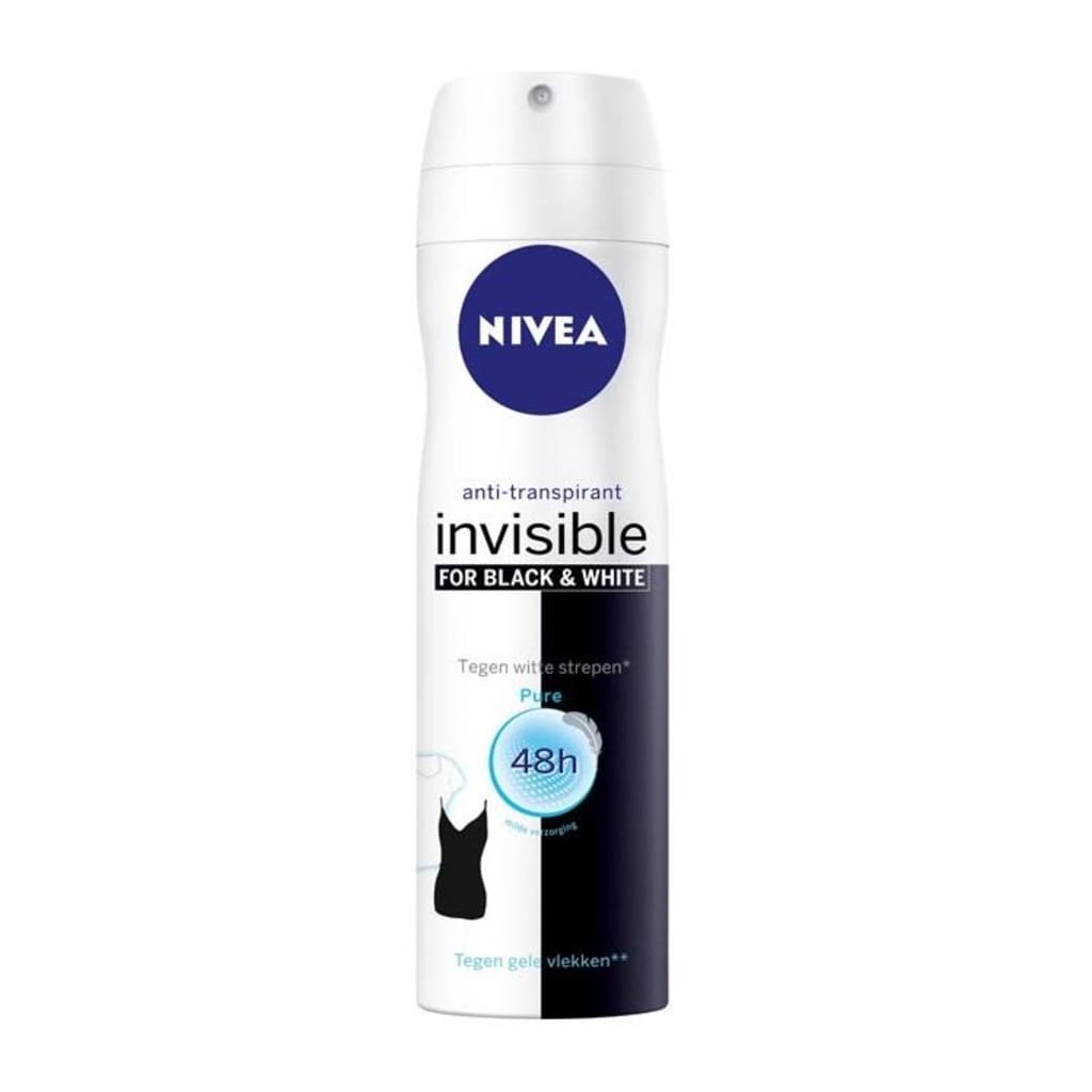 Nivea Deodorant - Spray Invisible Black & White Pure 150 ml