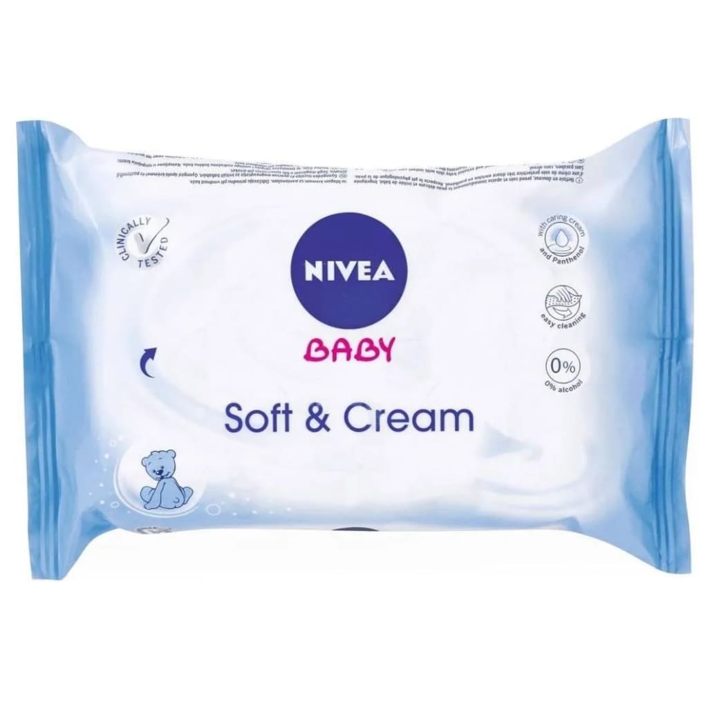 Afbeelding Nivea Baby Billendoekjes - Soft & Cream - 63 stuks door Vidaxl.nl