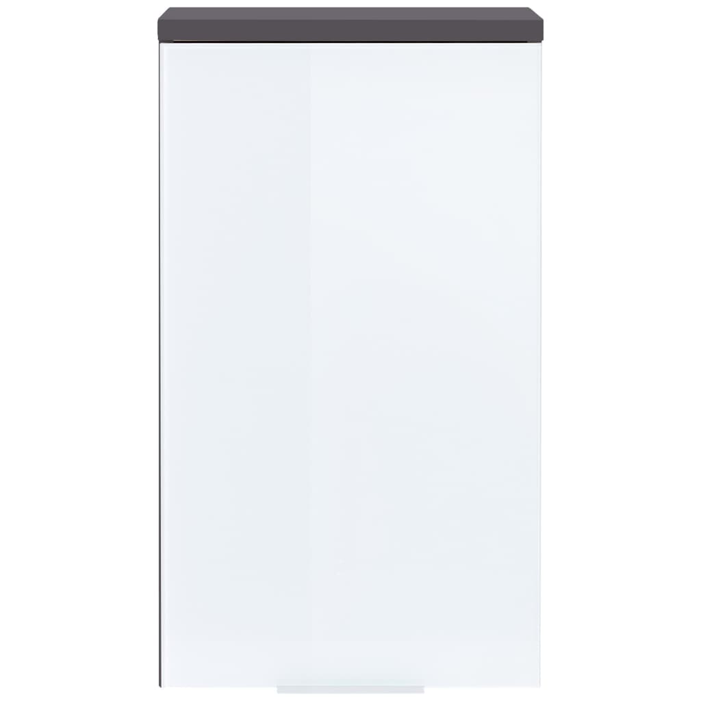 Dulap de perete pentru baie, GW-Pescara, grafit alb