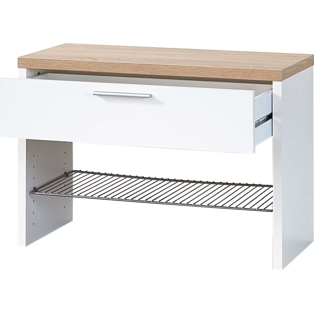 

Germania Schoenenbank Top wit en Sonoma eiken 3192-178