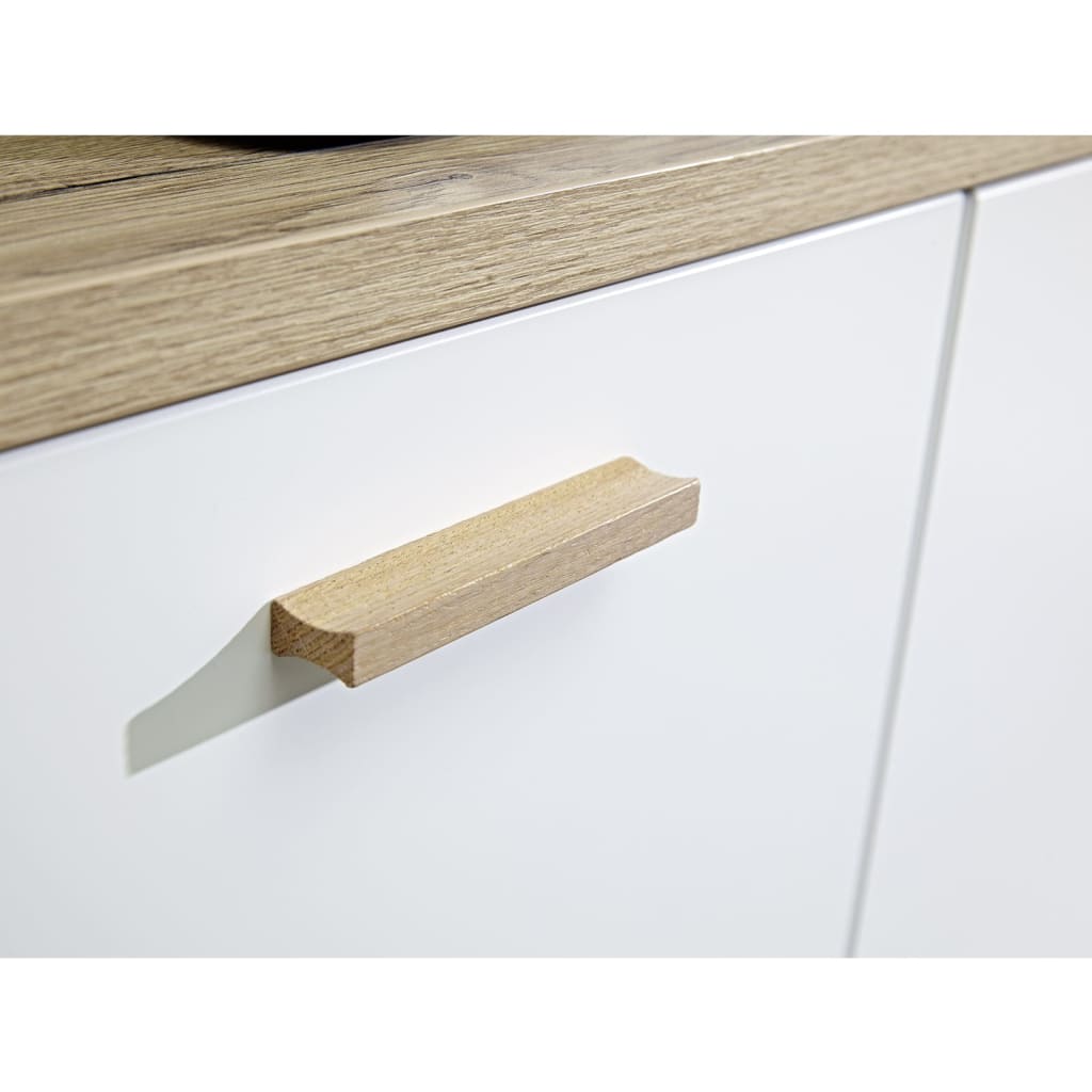 Dulap cu sertare GW-Oslo , alb și stejar