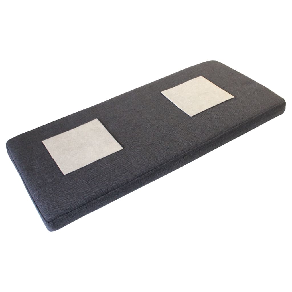 Възглавница за пейка, 36x89x5 см, aнтрацит