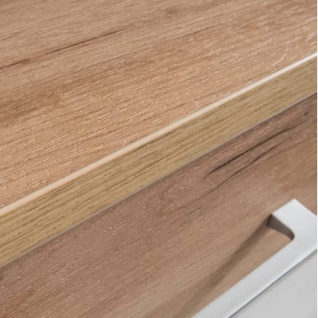 426451 Shoe Cabinet "Topix" 96x40x50,4 cm White and Oak