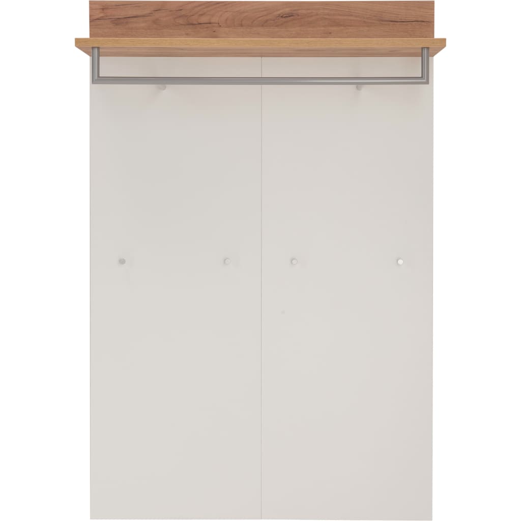 Germania Garderobe Topix 96 x 29 x 147 cm Weiß und Eiche