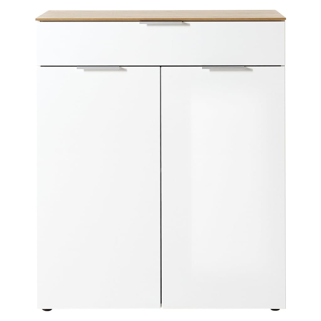 Dulap cu sertare GW-Cetano , alb și stejar