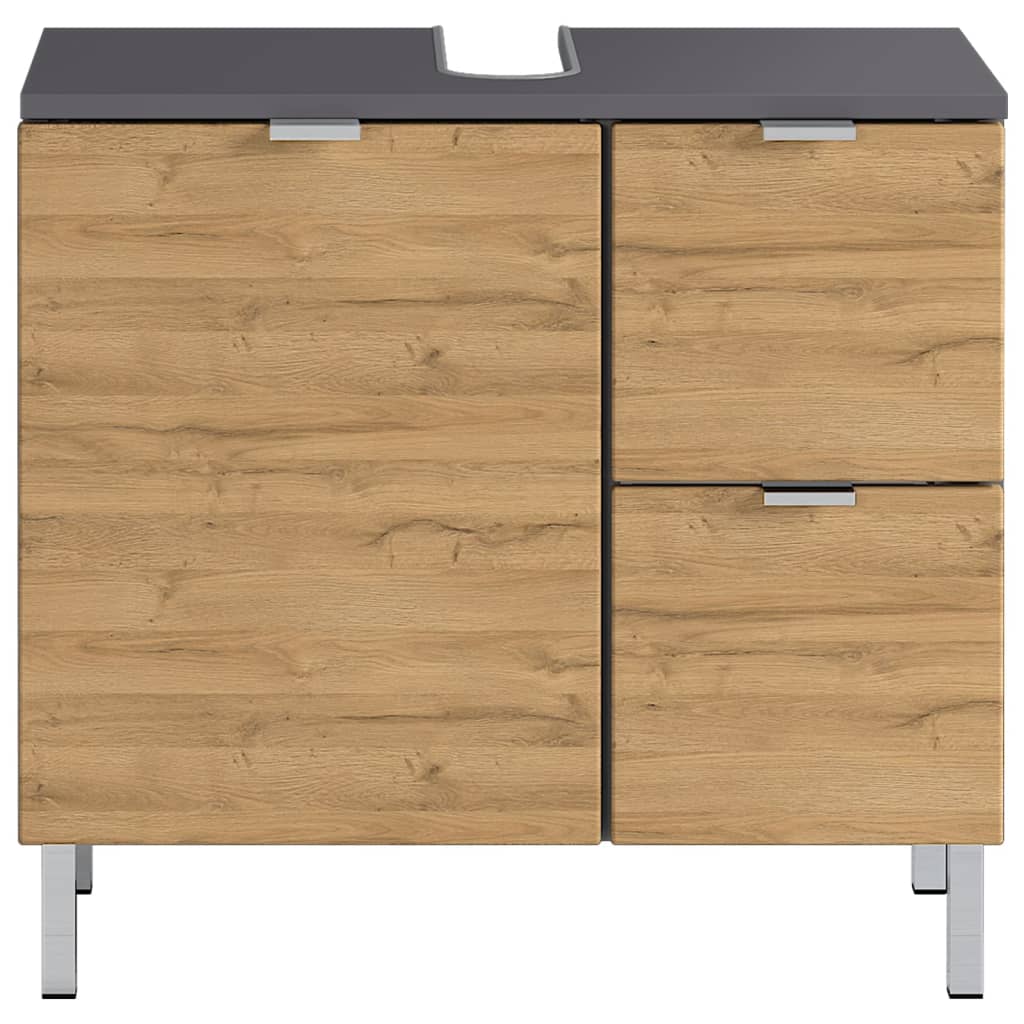 

Germania Wastafelonderkast GW-Mauresa 34x60x56 cm grafiet eikenkleurig